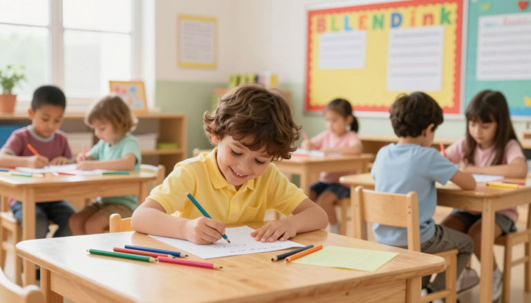 Kindergarten writing practice