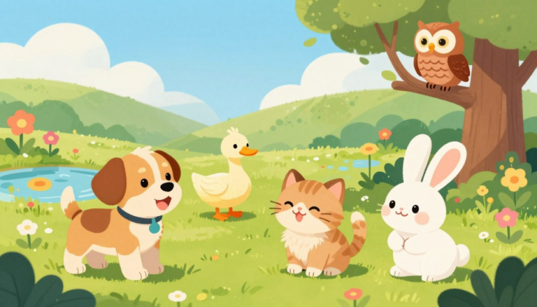 English animals for toddlers